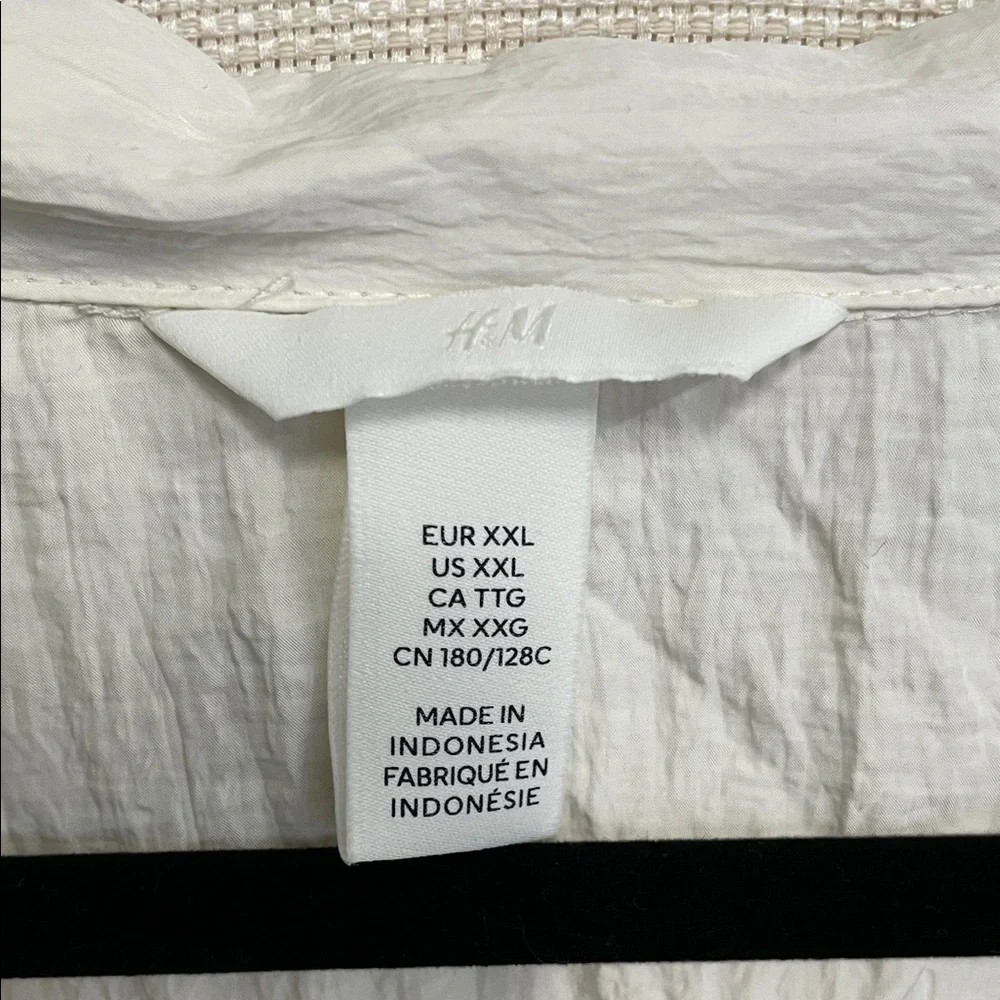 H&M Cream Women's Blouse with Collar - Picture 4 of 4